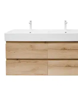 Kúpeľňový nábytok Kúpeľňová skrinka s umývadlom SAT B-Way 119x50x45 cm dub mat BWAY2120OAKU2BB BWAY2120OAKU2BB