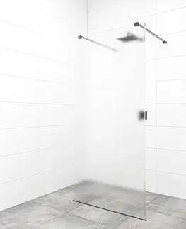 Sprchové dvere Sprchová zástena Walk-in 110 cm SAT vo farbe profilu čierna SATBWI110MSZAVC SATBWI110MSZAVC
