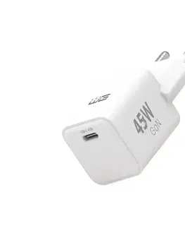 Predlžovacie káble Winner Group - Rychlonabíjací adaptér 1xUSB-C Power Delivery 45W biela WINSITGAN45WH