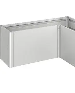 Truhlíky Biohort Hrantík BIOHORT Belvedere L 152 x 152 x 61 cm (strieborná metalíza)