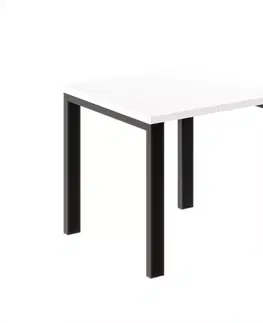 Jedálenské stoly Rozkladací stôl Garant 80/170x80cmBiely lesk