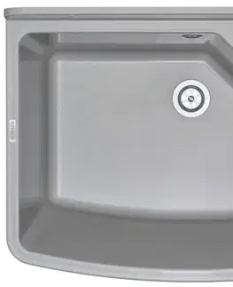 Kuchynské drezy DEANTE DEANTE - Garden šedá - Technický drez, 1 - bowl - nástenný ZYT_310B