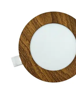 Svietidlá  LED Podhľadové svietidlo CIRCLE LED/6W/230V 4200K pr. 11,8 cm hnedá 008 0001154