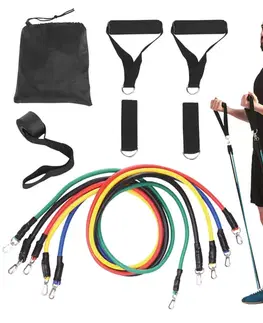 Ostatné fitness náradie Nastaviteľný gumový expander inSPORTline Morpo Tubes