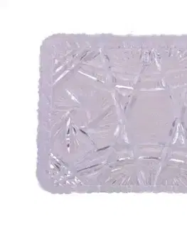 Podnosy a tácky Kinekus Podnos, imitácia krištáľu 15x11cm