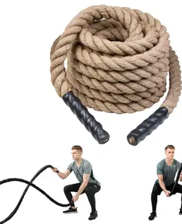 Ostatné fitness náradie Posilňovacie lano inSPORTline WaveRope Base 50 mm - 15 m
