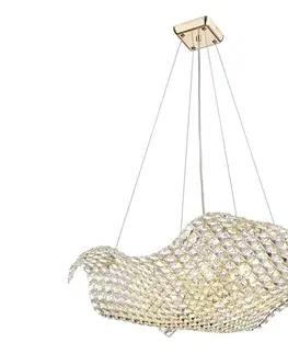 Svietidlá Zuma Line P0221-08M-F7AC - Luster na lanku TIARA 8xG9/42W/230V zlatý P0221-08M-F7AC