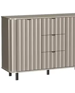 Komody so zásuvkami a dvierkami Komoda Novado 1nv 140 Clay Gray