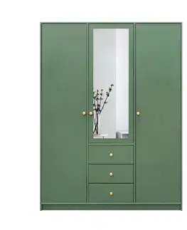 Šatníkové skrine ArtStol Šatníková skriňa SIENA 2 D3 | zelená