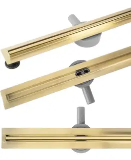 Sprchovacie kúty REA - Odtokový žľab Neox Slim pre Brush Gold 100 REA-G6990