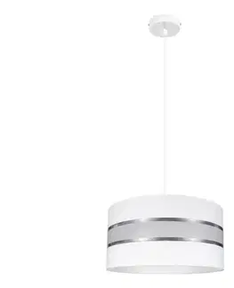 Svietidlá  Luster na lanku CORAL 1xE27/60W/230V biela 0612