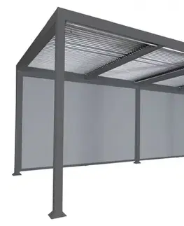 Bioklimatické pergoly Bioklimatická pergola HWC-L46 3x6 so 3 bočnými stenami