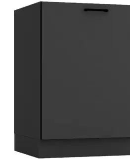 Kuchynské skrinky stojace Kuchynská skrinka Anika D60 P/L grafit/grafit