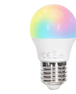 LED osvetlenie  B.V.  - LED RGBW stmievateľná žiarovka G45 E27/6W/230V 3000K + diaľkový ovládač B101054E6