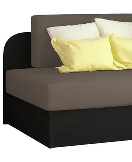 Kreslá NABBI Riva rozkladacie kreslo s úložným priestorom sivá / čierna