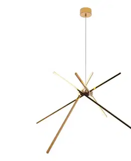 Svietidlá MAXLIGHT P0457 - LED Luster na lanku SPIDER LED/33W/230V zlatá P0457