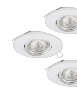 LED osvetlenie Eglo 95895 - SADA 3x LED podhľadové svietidlo PENETO 1 1xGU10-LED/3W/230V 95895