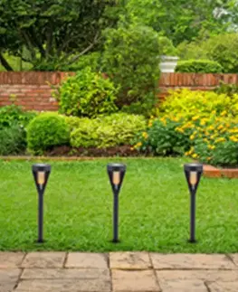 Solárne dekoračné lampy Solárna Lampa EKO1450 Flame 1700K