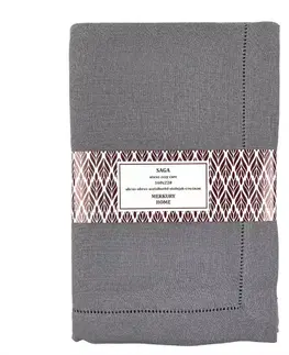 Bytový textil Obrus SAGA tmavošedá 160x220 easy care