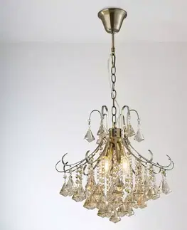 Moderné lampy do obývačky Luster 2200136-AB BRONZE LW4