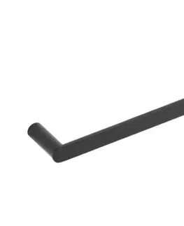 Svietidlá KFA Armatura 864-025-81 - Nástenný vešiak na uteráky 24 cm nerez/matná čierna 864-025-81