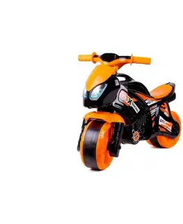 Odrážadlá Teddies Odrážadlo motorka oranžová/čierna 00880074