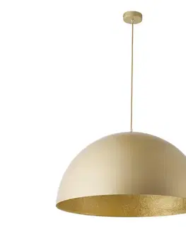 Svietidlá  Luster na lanku SFERA 1xE27/60W/230V pr. 35 cm zlatá 32292