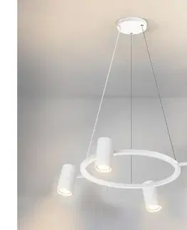 Svietidlá BRILAGI - Luster na lanku SELE 4xGU10/30W/230V biely WO-SELEP-B01-WHT-OEM
