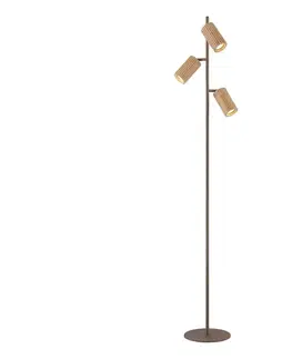 Lampy Brilliant - Stojacia lampa LAKEWOOD 3xGU10/10W/230V hnedá 70325/20