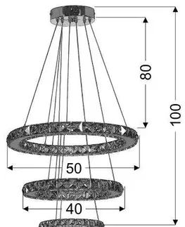 LED osvetlenie Závesná lampa LORDS LED RGB Candellux