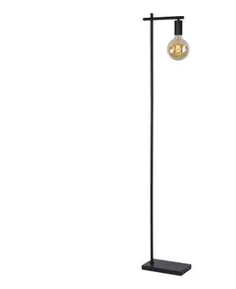 Lampy Lucide 21721/01/30 - Stojacia lampa LEANNE 1xE27/40W/230V čierna 21721/01/30