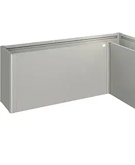 Truhlíky Biohort Truhlík BIOHORT Belvedere L 201,6 x 201,6 x 77 cm (sivý kremeň metalíza)