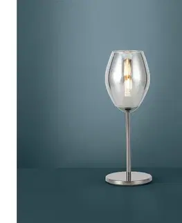 Lampy Eglo 39568 - Stolná lampa ESTANYS 1xE27/60W/230V čierna/dymová 39568
