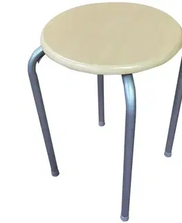 Stolčeky a hokerlíky Taburetka DR-N-657 Axel 10896 sivá/prírodná