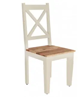 Jedálenské stoličky Stolička Retro indický masív mango
