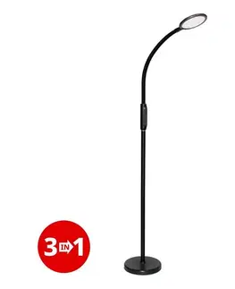 Lampy  light LED Stmievateľná lampa 3v1 LED/12W/230V čierna CRI 90 + diaľkové ovládanie IVA3045FLCN