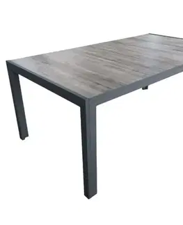 Záhradné stolíky Kinekus Stôl hliníkový s keramickou doskou 185x100cm EVELIN