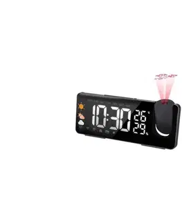 Meteostanice, teplomery a vlhkomery  CA05 - Meteostanica s LCD displejom, budíkom a projektorom 5V/2xAA+3xAA CA05