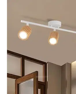 Svietidlá BRILAGI - Bodové svietidlo MODERN WOOD 3xGU10/8W/230V drevo/biela BRI382