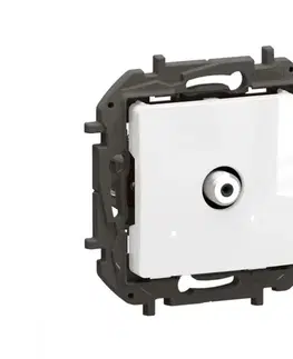 Predlžovacie káble Legrand - televízna zásuvka bez rámčeka NILOE, biela NP4100WH