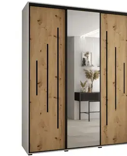 Šatníkové skrine Skriňa 45 Canaris 13 190 biela/artisan/čierna
