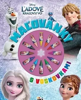 Pre deti a mládež - ostatné Maľovanky s voskovkami - Ľadové kráľovstvo