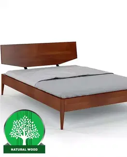 Dvojlôžkové postele Posteľ drevené Buk Skandica Sund/120x200/orech