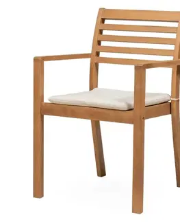 Záhradné stoličky RAGUSA II záhradná stolička, teak/béžová