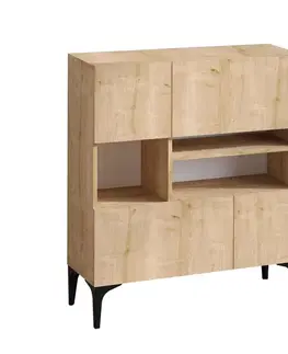 Komody Konzolový stolík Krista - Sapphire Oak