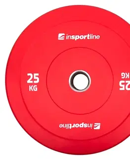 Závažia k činkám Gumový kotúč inSPORTline Bumper Plate Go 25 kg 50 mm