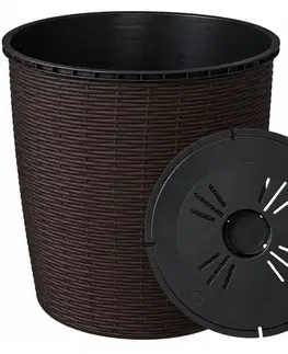 Záhrada Kvetináč RATTAN 26L wenge