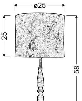 Stolové lampy Béžová kancelárska stolová lampa Safari 60W E27