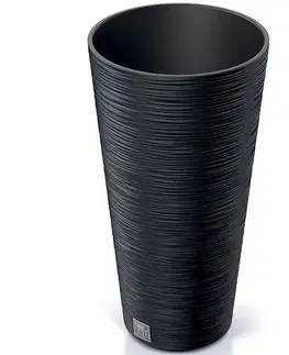 Kvetináče a truhlíky NABBI DFRH300 plastový kvetináč 30 cm antracit