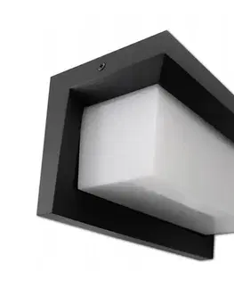 Svietidlá  LED Vonkajšie nástenné svietidlo LED/12W/230V IP54 čierna ZALAGOS LED